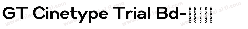 GT Cinetype Trial Bd字体转换